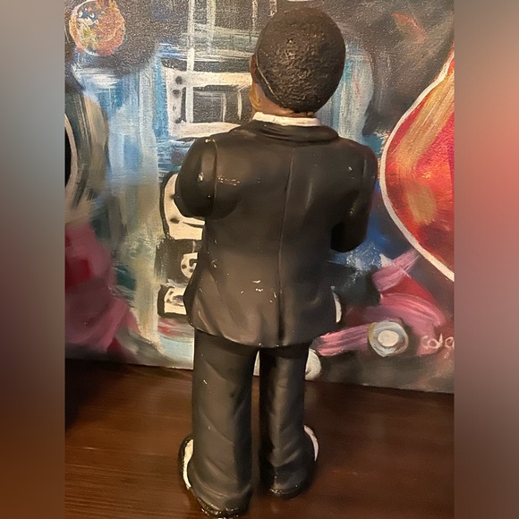 Vintage African American Jazz Musician Band Statue Figures Set Of 3 🎶🎼🎵 - Picture 4 of 12
